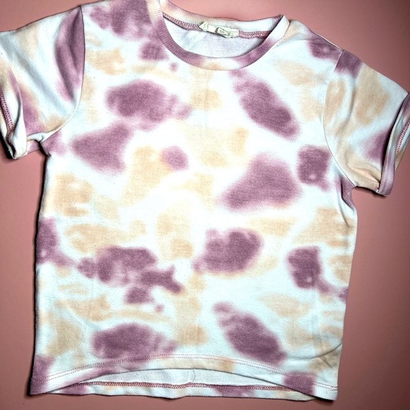 Jessica Simpson Purple and Cream Short Sleeve Tee - Picture 4 of 6